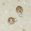 8mm Smoky Quartz INTERCHANGEABLE Earring Charms SS