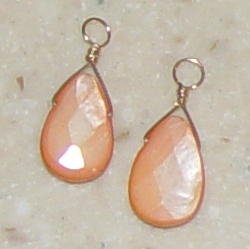 SM Orange Sherbert MOP INTERCHANGEABLE Earring Charms