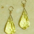 9x20mm Yellow Quartz INTERCHANGEABLE Earring Charms SS