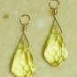 9x20mm Yellow Quartz INTERCHANGEABLE Earring Charms SS