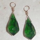 9x20mm XMAS Green INTERCHANGEABLE Earring Charms YG
