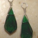 9x20mm XMAS Green INTERCHANGEABLE Earring Charms SS