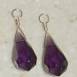 9x20mm Deep Purple INTERCHANGEABLE Earring Charms YG