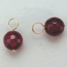 DK 8m Raspberry INTERCHANGEABLE Earring Charms YG or SS