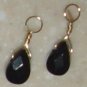 Very Small AAA Faceted Onyx Teardrops INTERCHANGEABLE Earring Charms YG