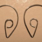 MED Fancy Looped INTERCHANGEABLE Earring Wires 14K WG