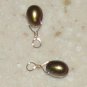 Olive Green Pearls INTERCHANGEABLE Earring Charms YG