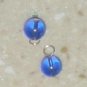 Deep Blue 10mm INTERCHANGEABLE Earring Charms Sterling Silver