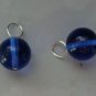 Deep Blue 10mm INTERCHANGEABLE Earring Charms Sterling Silver