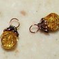 Fancy 8mm Golden INTERCHANGEABLE Earring Charms Copper