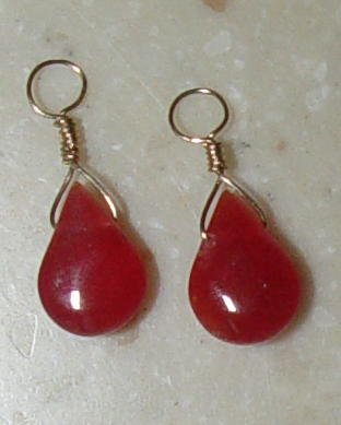 Candy Apple Pink INTERCHANGEABLE Earring Charms YG