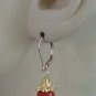 Bright Gold or Silver Capped 8mm Sponge Coral INTERCHANGEABLE Earring Charms