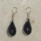7x13mm Jet Black CZ INTERCHANGEABLE Earring Charms YG