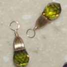 7x13mm Fancy Olive CZ INTERCHANGEABLE Earring Charms YG