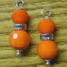 Double Orange INTERCHANGEABLE Earring Charms YG or SS