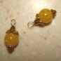 Yellow Agate INTERCHANGEABLE Earring Charms YG or SS