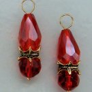 DBL Fancy Red INTERCHANGEABLE Earring Charms YG or SS
