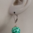 12m Green Agate INTERCHANGEABLE Earring Charms YG or SS