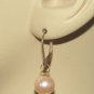 10mm Baby Pink Pearl INTERCHANGEABLE Earring Charms YOUR CHOICE Gold or Sterling