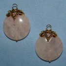 Crown Rose Quartz INTERCHANGEABLE Earring Charms YG -SS