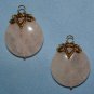Crown Rose Quartz INTERCHANGEABLE Earring Charms YG -SS