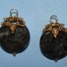 Crown Labradorite INTERCHANGEABLE Earring Charms YG -SS