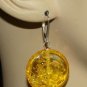25mm Amber INTERCHANGEABLE Earring Charms YG or SS