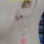 8mm Salmon Pink Chalcedony INTERCHANGEABLE Earring Charms YG