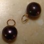 Black Peacock Pearl INTERCHANGEABLE Earring Charms YG