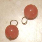 8mm Salmon Pink INTERCHANGEABLE Earring Charms SS