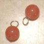 8mm Salmon Pink INTERCHANGEABLE Earring Charms SS