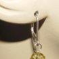 8m Golden Faceted Qtz INTERCHANGEABLE Earring Charms SS
