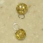 8m Golden Faceted Qtz INTERCHANGEABLE Earring Charms SS