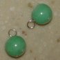 11mm Green Chalcedony INTERCHANGEABLE Earring Charms SS