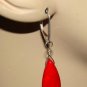 LG 8x25mm Red Howlite INTERCHANGEABLE Earring Charms YG