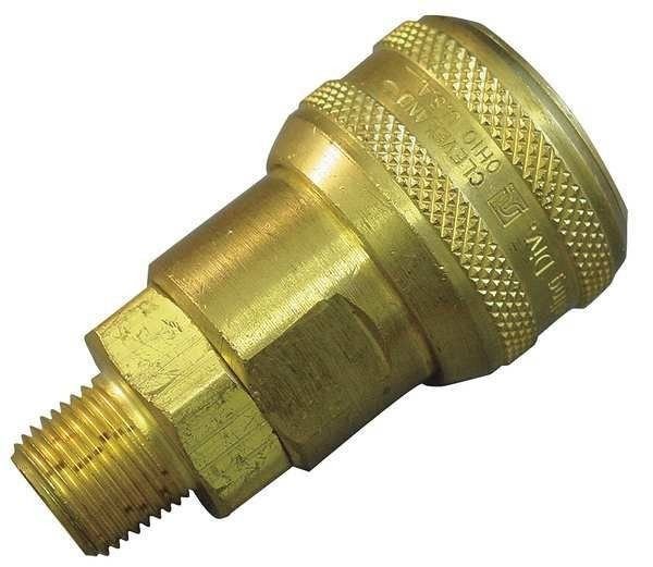 Hansen Pneumatic Series 4000 Brass Quick Connect Coupling (M)NPT 3/8