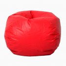 Classic Vinyl Bean Bag,Ruby Red