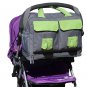 Convertible 3-in-1 Large Twins Diaper Bag Converts from a tote to a messenger or backpack
