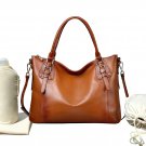 Genuine Leather Tote Diaper Bag