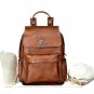 Genuine Leather Backpack Baby Diaper Bag