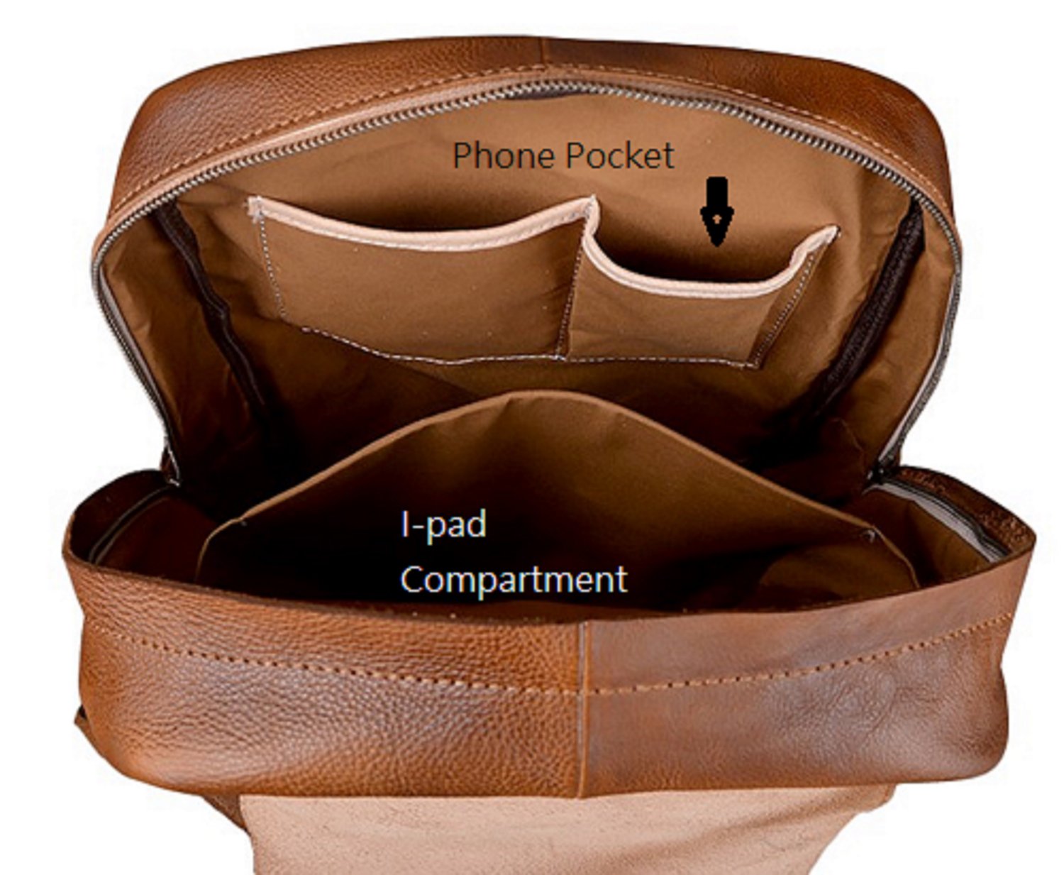 Genuine Leather Backpack Baby Diaper Bag