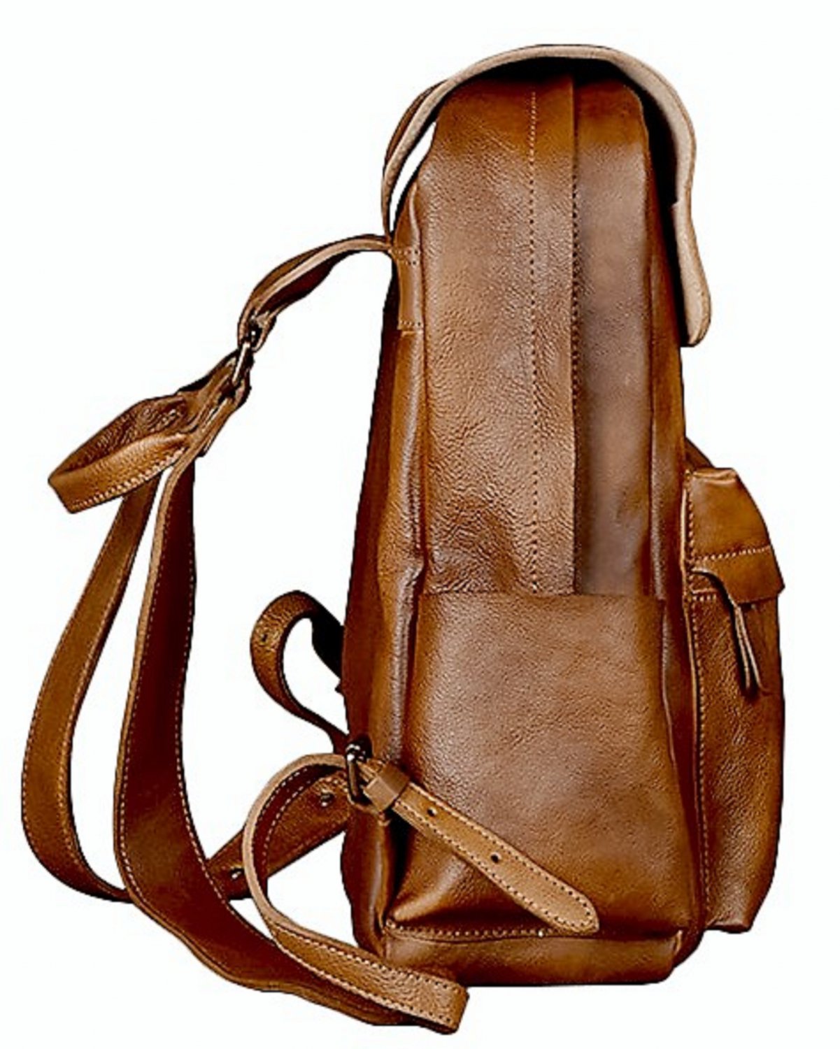Genuine Leather Backpack Baby Diaper Bag