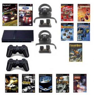 Mega Racing Bundle 2 Racing Wheels 13 Games and more.
