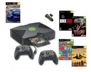 XBOX Star Wars BUNDLE Xbox Console, 2 Controllers, DVD Kit and 4 games