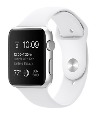 silver case apple watch