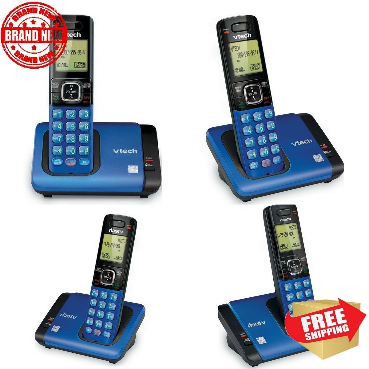 VTech CS671915 DECT 6.0 Cordless Phone with Caller ID/Call Waiting, 1...