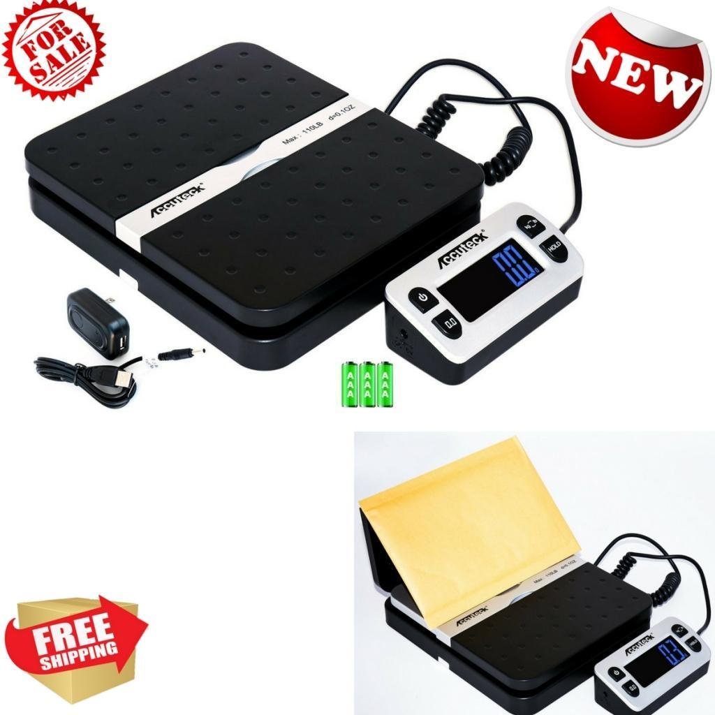 Accuteck ShipPro 110lbs x 0.1 oz. Digital Shipping Postal Scale, Black...