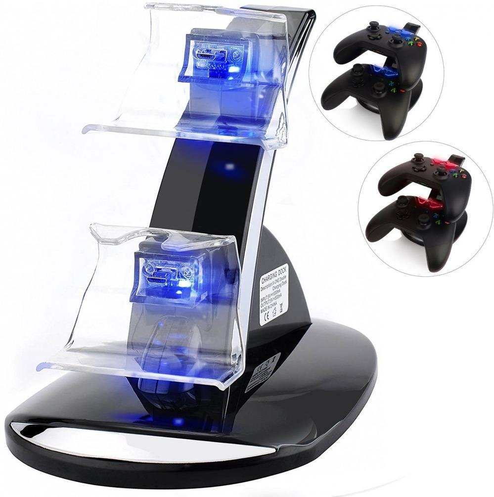 Xbox One Docking Station Dual Controller Charger Charging Dock Kit w