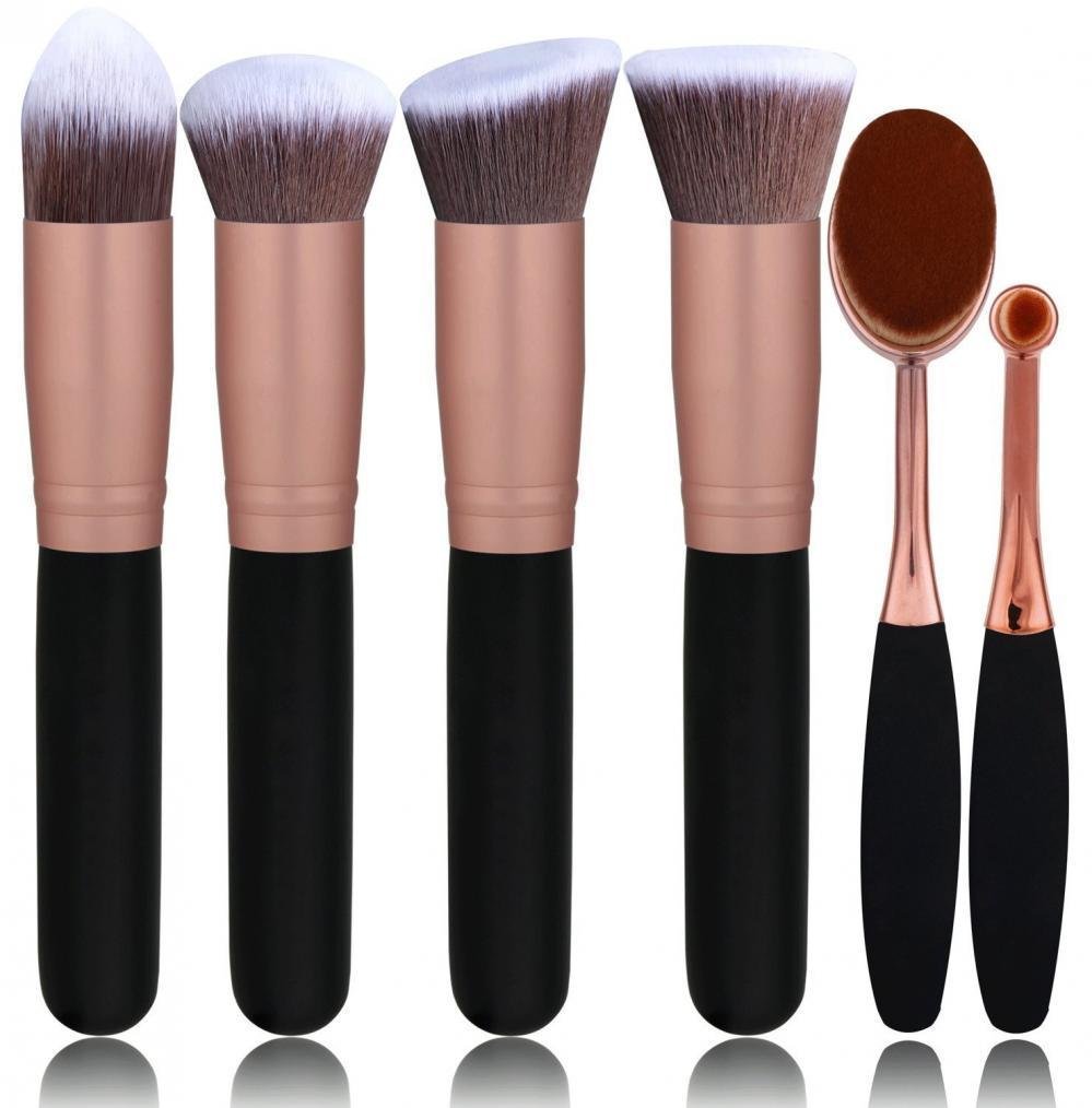 BSMALL Face Foundation Powder Liquid Cream Oval Makeup Brushes Set...