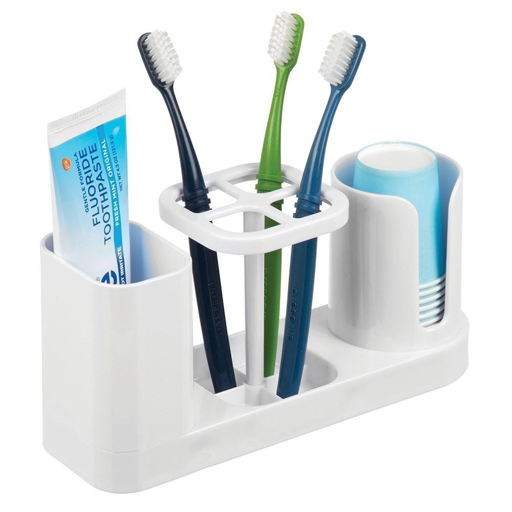 Toothbrush Toothpaste Rinse Cups Holder Bathroom Dental Organization